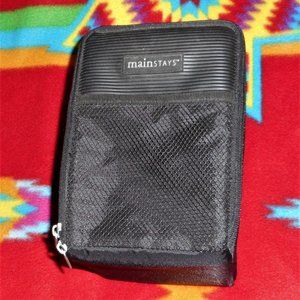 Mainstays 15 CD Black Zippered Storage Case Tote Travel Organizer